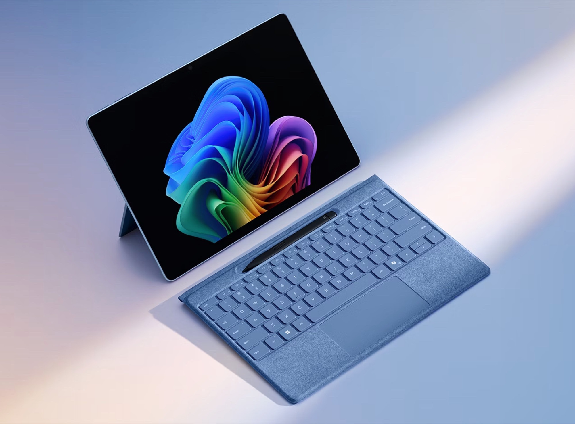 Microsoft Surface Pro Flex Keyboard mit Surface Pro Tablet – Bluetooth-Tastatur mit Copilot-Taste, haptischem Touchpad, Alcantara-Material, kompatibel mit Surface Pro 8, 9, 10 und 11