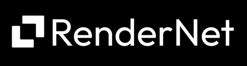 RenderNet AI Logo. Entdecke die leistungsstarken AI-Tools von RenderNet zur Erstellung konsistenter und realistischer Charaktere für digitale Kunst und Influencer-Marketing.