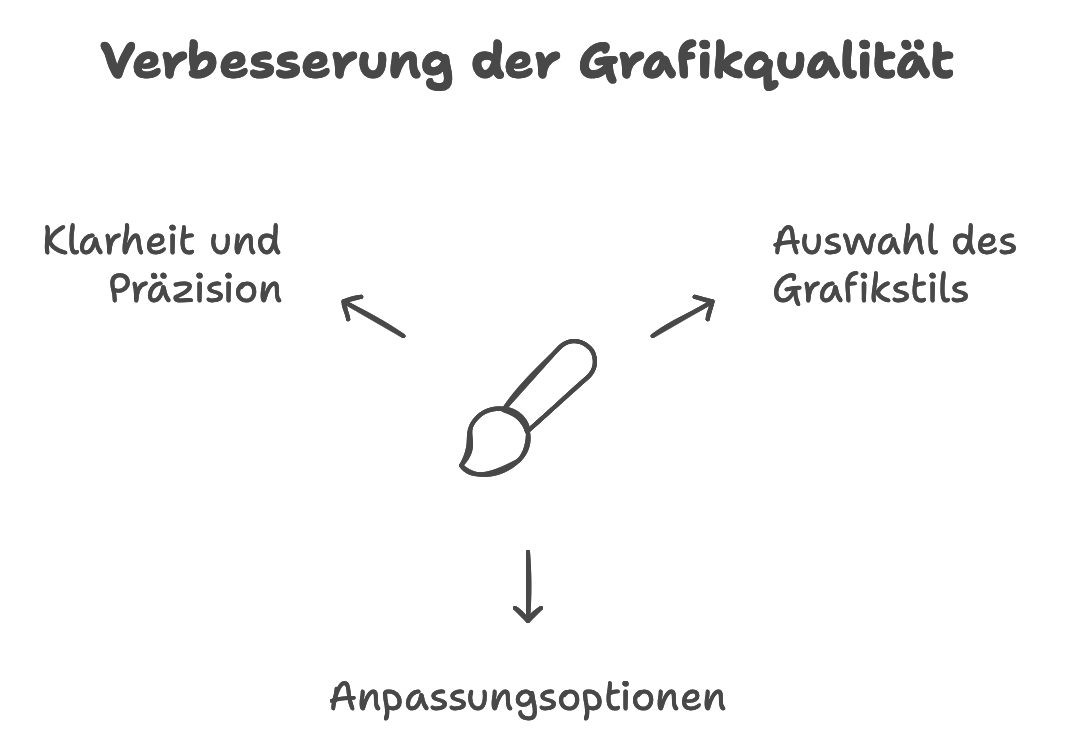 Diagramm, das verschiedene Grafikstile von Napkin AI vergleicht und Tipps zur Auswahl des besten Stils für unterschiedliche Inhalte gibt.